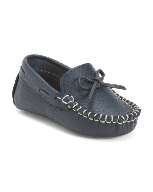 ELEPHANTITO Leather Driver Loafers (Infant Toddler)