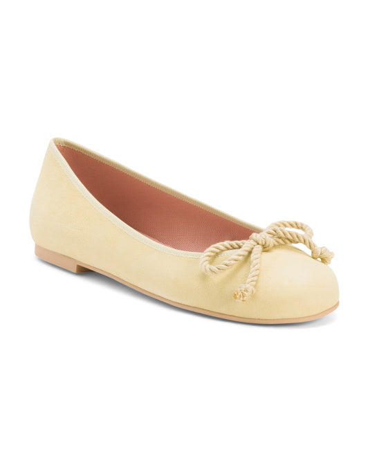PRETTY BALLERINAS Made In Spain Suede Rosario Ballet Flats