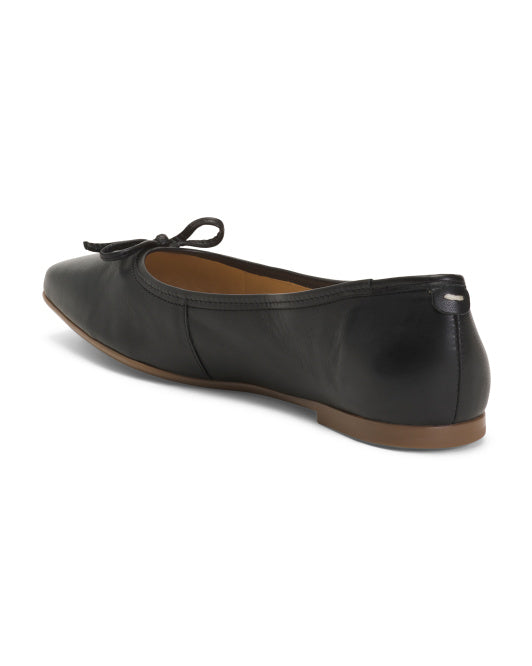 BERNARDO Made In Brazil Leather Gwynn Ballerina Flats