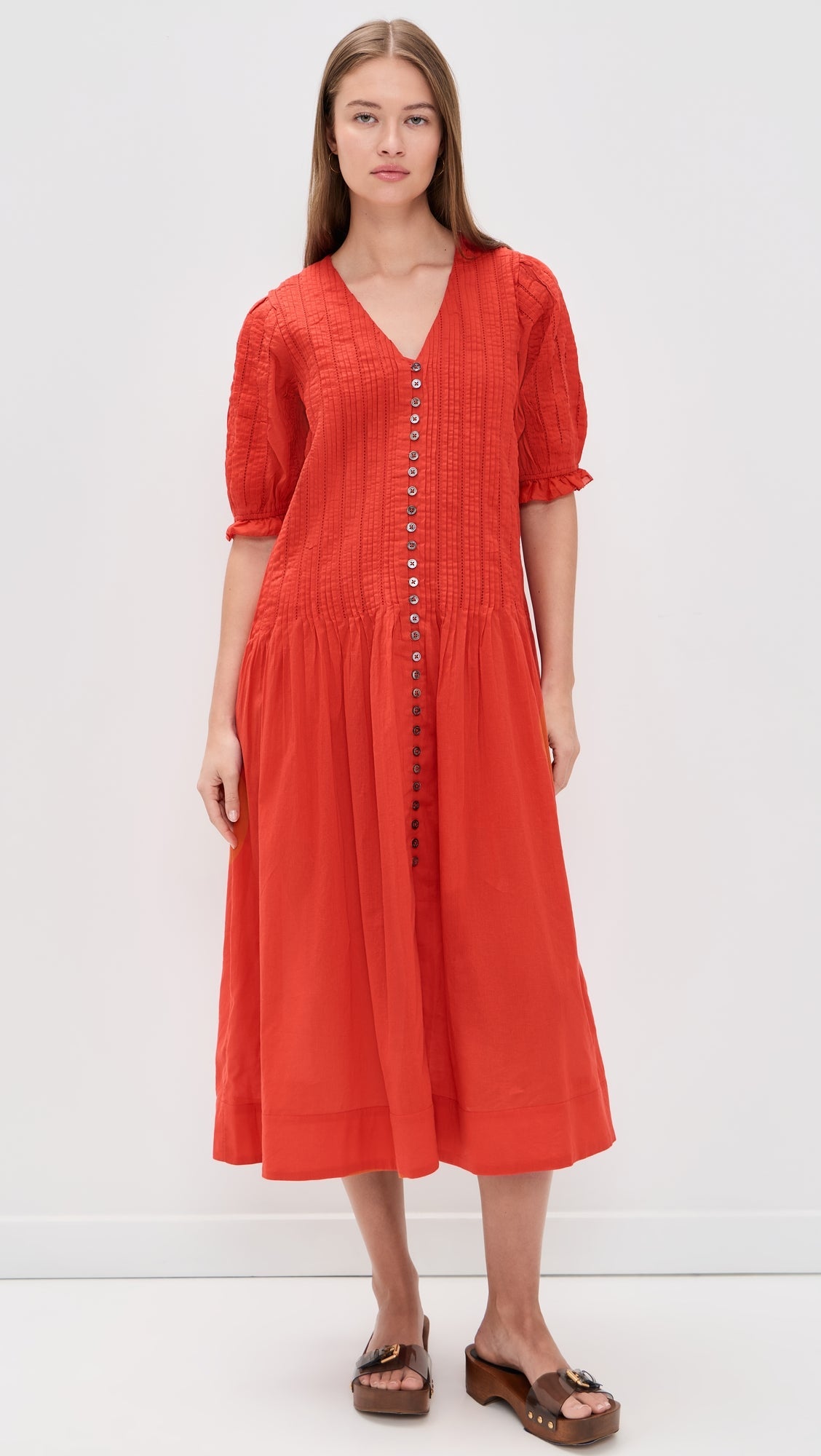 SeaSeraphine Velvet Long Sleeve Midi Dress