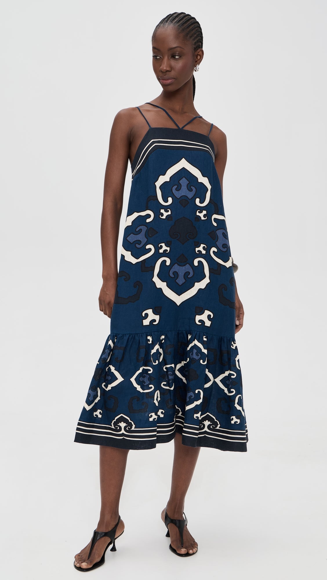 SeaSeraphine Velvet Long Sleeve Midi Dress
