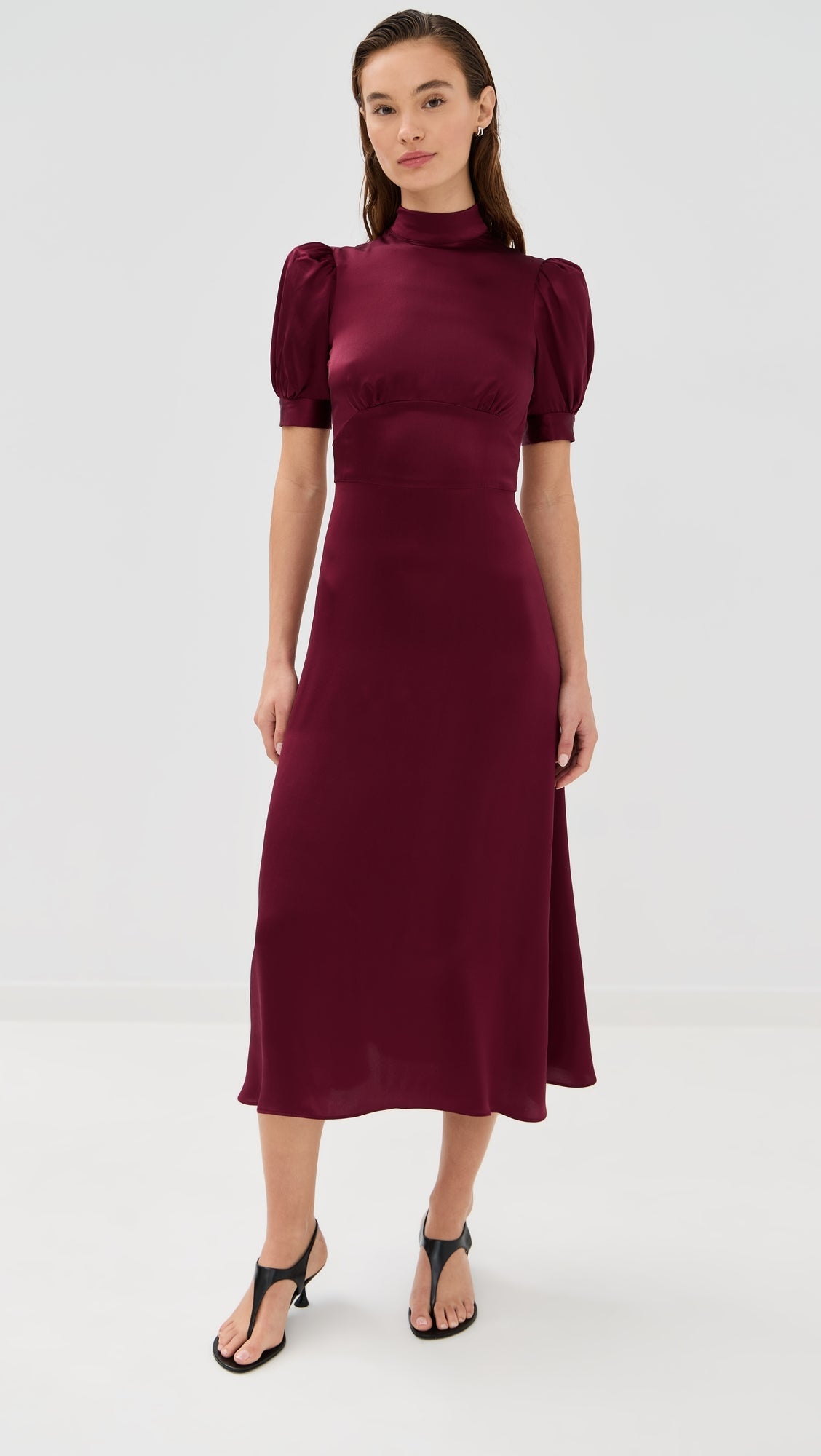 SeaSeraphine Velvet Long Sleeve Midi Dress