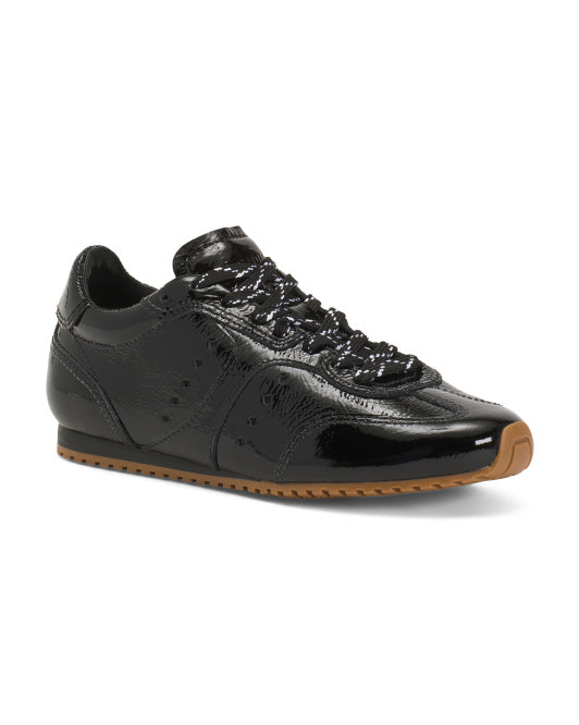 LARROUDE Handmade In Brazil Patent Leather Stella Sneakers