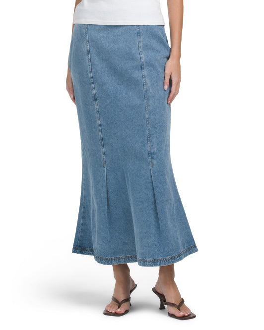 HERITAGE DENIM Denim Maxi Skirt