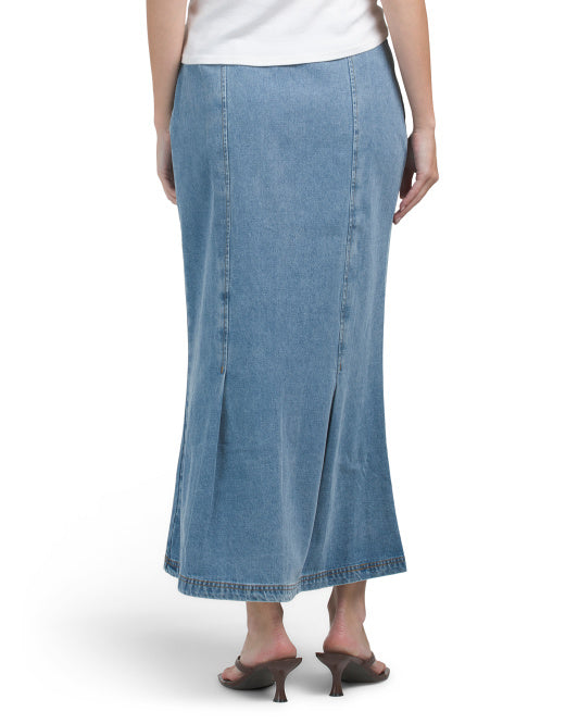 HERITAGE DENIM Denim Maxi Skirt