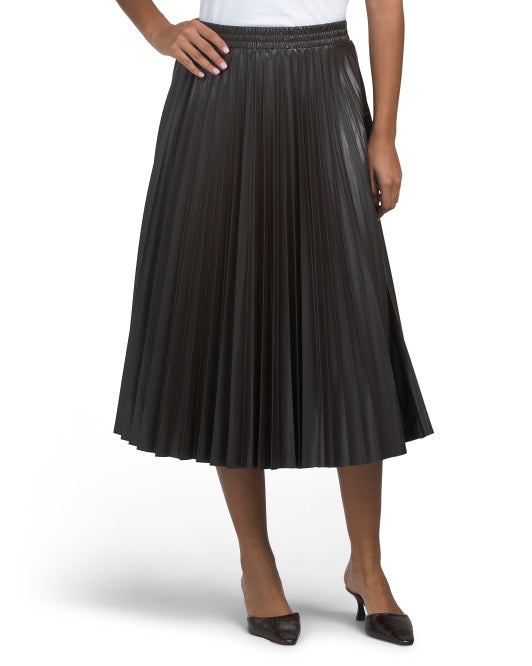 MAX STUDIO LONDON Pleated Midi Skirt