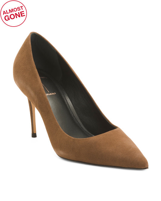 BLACK SUEDE STUDIO Made In Brazil Amaya 80 Pumps