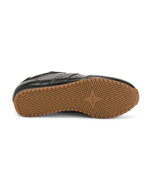 LARROUDE Handmade In Brazil Patent Leather Stella Sneakers
