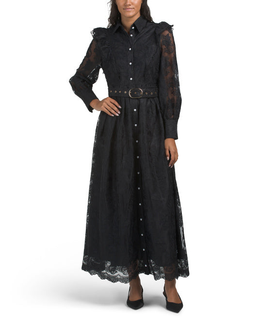 black lace corset midi dress Black Satin Corset Dress main image 0