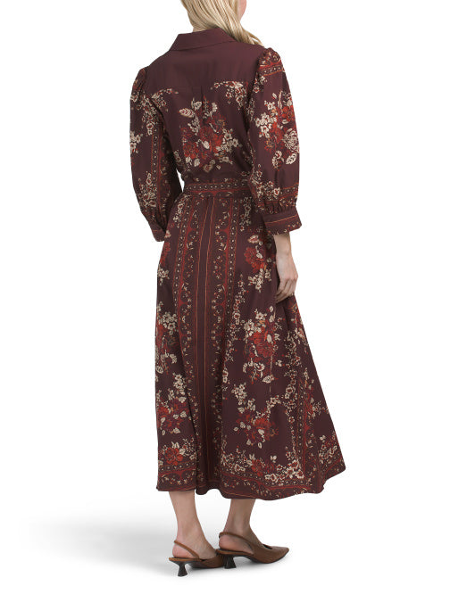 SUPER NATURAL BY SECRET MISSION Woven Maxi Shirt Dress