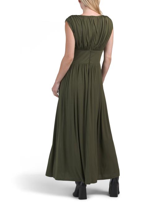 TAYLOR Cinched Waist Maxi Dress