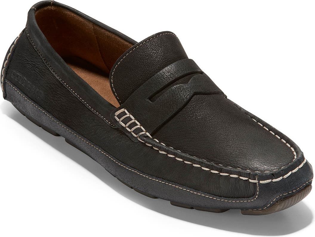 COLE HAAN Wyatt Penny Driver, Main, color, BLACK