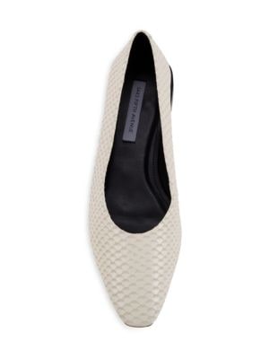 Saks Fifth Avenue
 Snake-Embossed Leather Ballet Flats