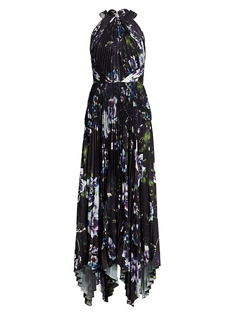 Trinity Printed Charmeuse Dress