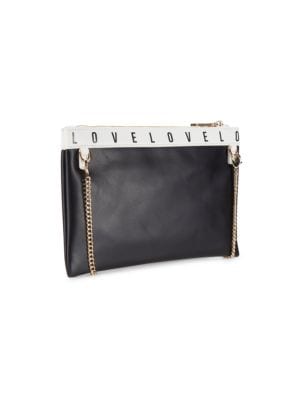 Love Moschino
 Logo-Adorned Faux Leather Shoulder Bag