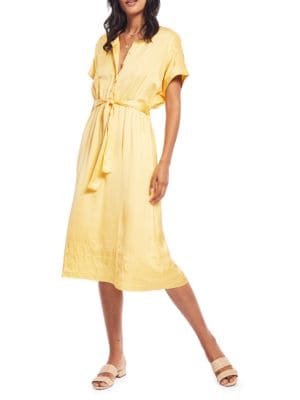 Ecru
 Andrews Belted Shirt Dress