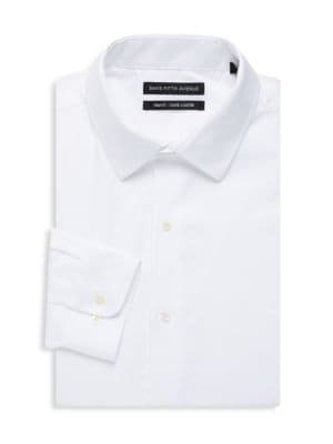 Saks Fifth Avenue
 Trim Fit Solid Dress Shirt