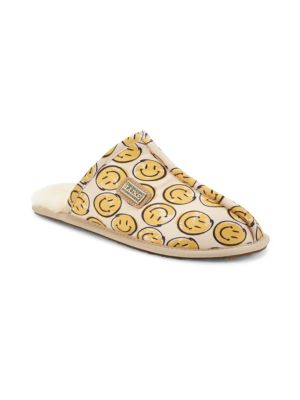 Australia Luxe Collective
 Smile Graphic Satin Mule Slippers