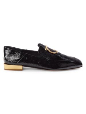 Salvatore Ferragamo
 Lana Textured Leather Loafers