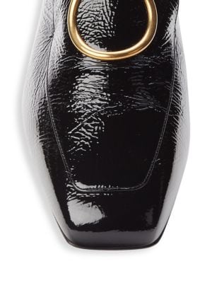 Salvatore Ferragamo
 Lana Textured Leather Loafers