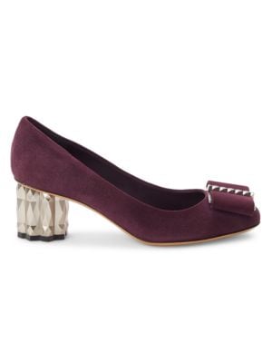 Salvatore Ferragamo
 Bow Suede Pumps