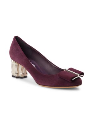 Salvatore Ferragamo
 Bow Suede Pumps