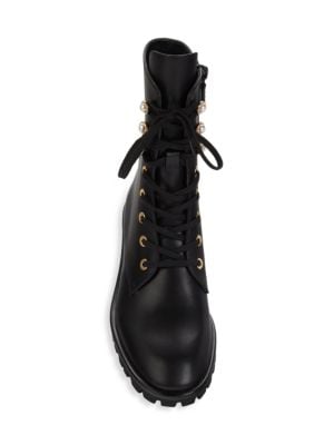 Stuart Weitzman
 Laine Leather Combat Boots