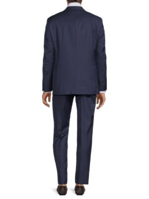 Saks Fifth Avenue
 Modern Fit Grid Check Wool Blend Suit