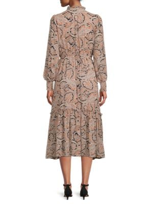 T Tahari
 Ethnic, Print, Fit, &, Flare, Midi, Dress