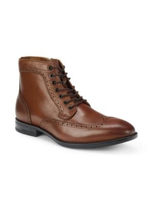 Kenneth Cole New York
 Emmet Leather High Top Wingtip Boots