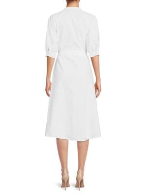 Saks Fifth Avenue
 Linen Blend Shirt Dress