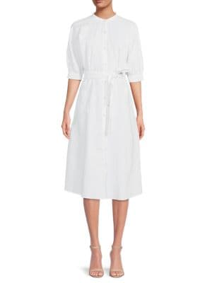 Saks Fifth Avenue
 Linen Blend Shirt Dress