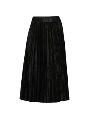 Max Studio
 Velvet Pleated Midi Skirt