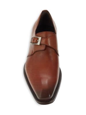 Mezlan
 Leather Monk Strap Derby Shoes