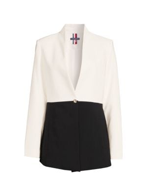 Tommy Hilfiger
 Colorblock Single Button Blazer