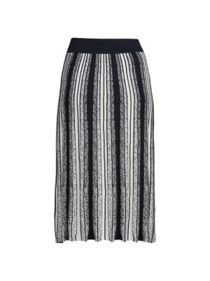 NANETTE nanette lepore
 Stripe Knit Midi Skirt