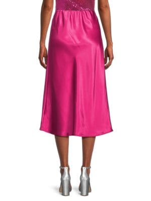 Lea & Viola
 Satin Midi Skirt