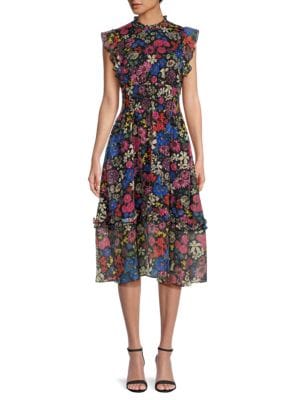 Saks Fifth Avenue
 Floral Midi Dress