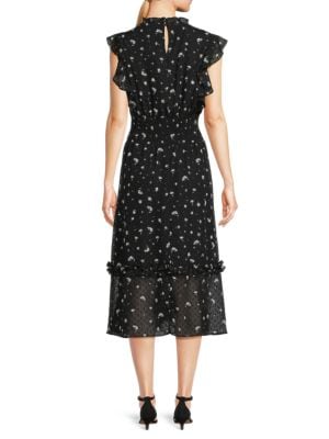 Saks Fifth Avenue
 Floral Smocked Midi Dress