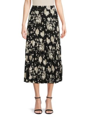 Max Studio
 Print Accordion Pleated Midi Skirt