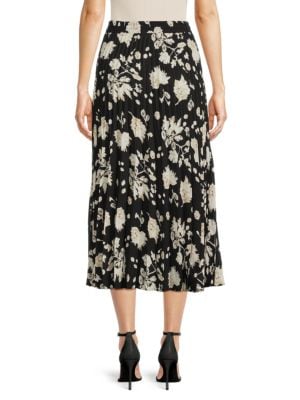 Max Studio
 Print Accordion Pleated Midi Skirt