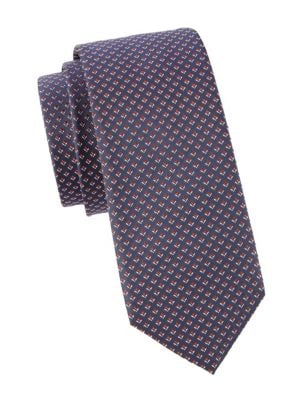 HUGO
 Diamond Silk Jacquard Tie