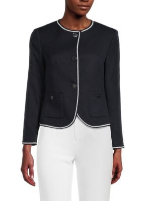 Tommy Hilfiger
 Single Breasted Collarless Blazer