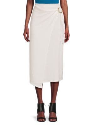 Vince
 O-Ring Knit Wrap Skirt