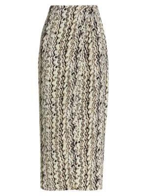 Nanushka
 Solice Wavy Split Midi Skirt