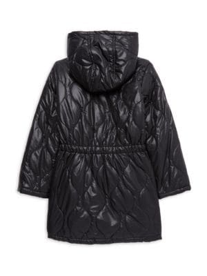 Urban Republic
 Little Boy's & Boy's Quilted Hooded Longline Jacket