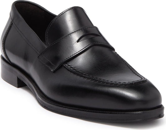 BRUNO MAGLI Hudson Penny Slot Strap Loafer, Main, color, BLACK