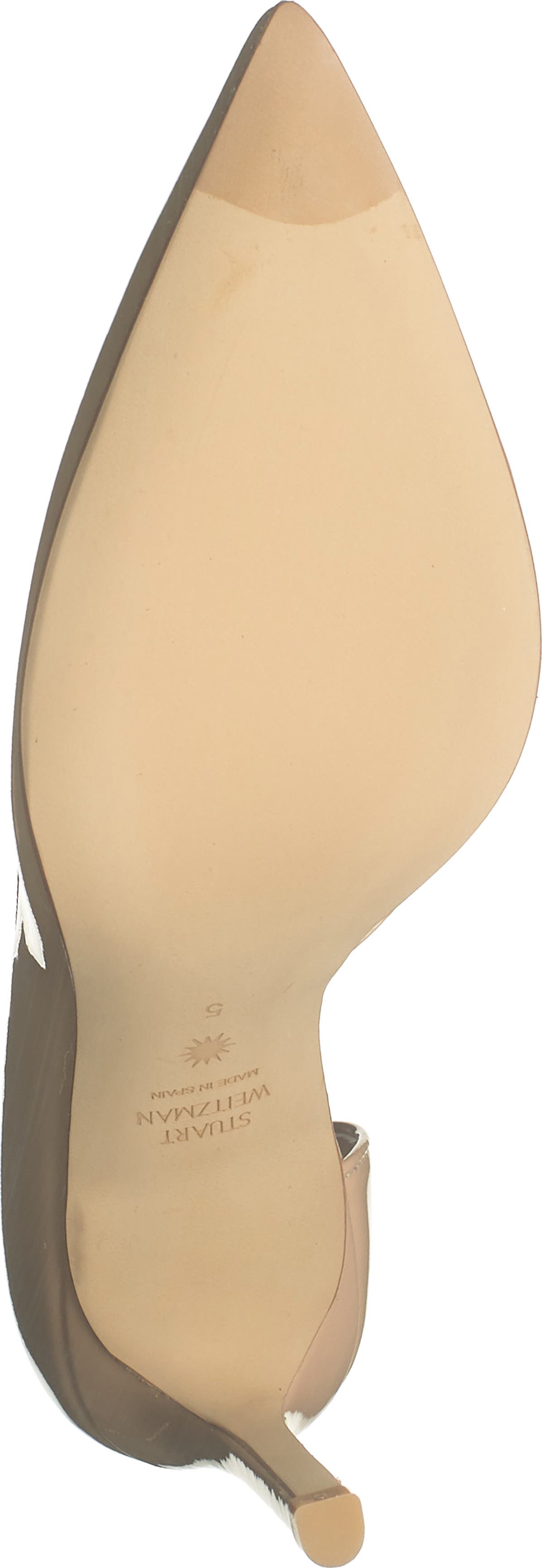 STUART WEITZMAN Avenue d'Orsay Pointed Toe Pump, Alternate, color, GOLDEN BEIGE