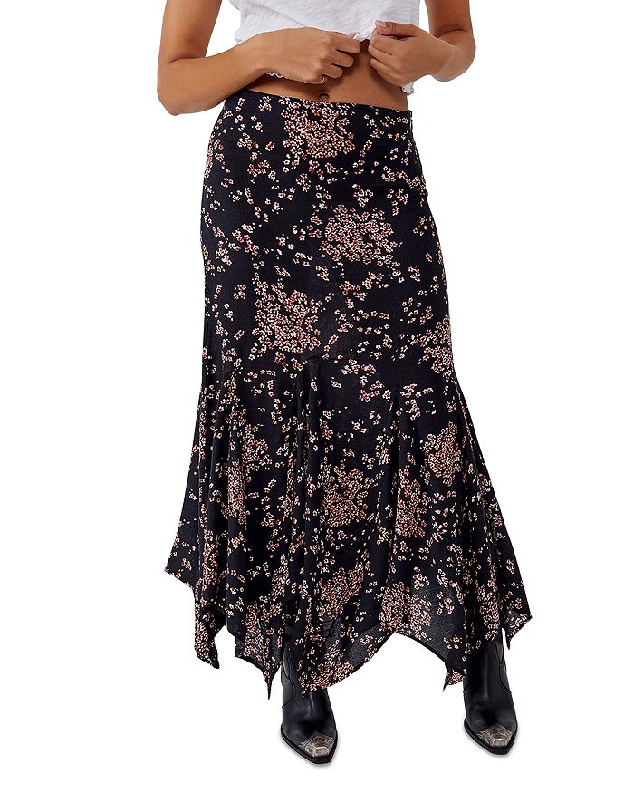 Free People - Floral Print Maxi Skirt