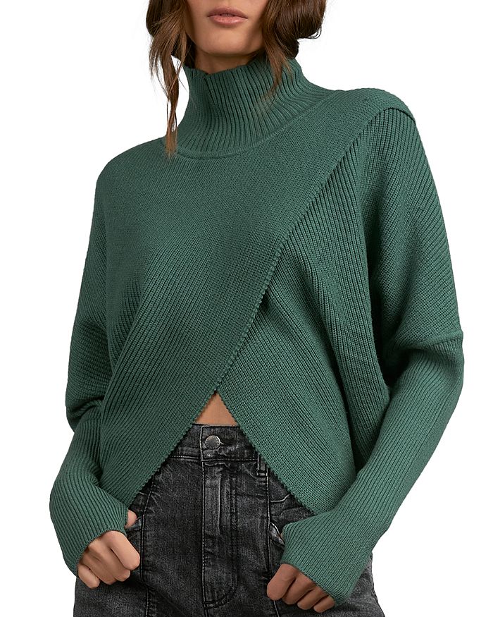 Elan - Crossover Turtleneck Sweater